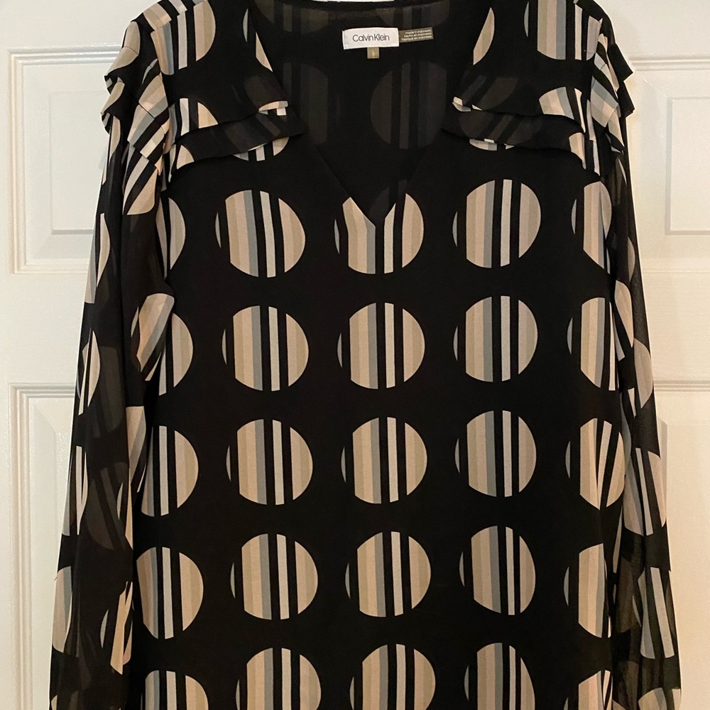 Calvin Klein layered blouse